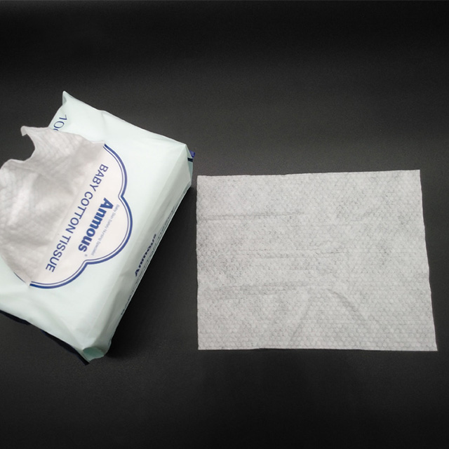 Lingettes réutilisables pour bébé faciales sèches biodégradables douces en coton d'OEM 100%