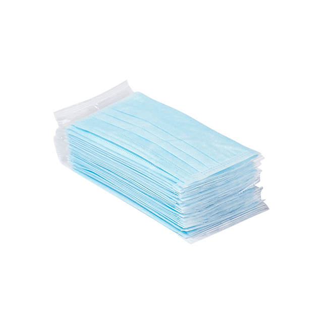 Masque facial médical non tissé jetable anti-poussière anti-virus à 3 plis